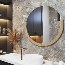 Espelho Cloé Led 80 cm Prata Cerentini