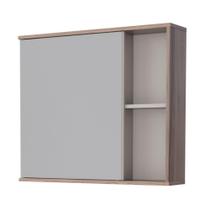 Espelho com 1 Prateleira Vernon Nude Tamarindo