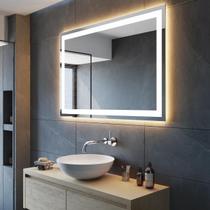 Espelho com iluminação led frontal 4000k botão touch 1,00 x 0,70