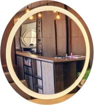 Espelho Com Luz De Led Redondo 90Cm Touch Screen Espelho Com Luz De Led Redondo 90Cm Touch Screen