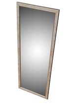 Espelho Com Moldura Decorativa Em Madeira 25x67 Cm