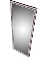 Espelho Com Moldura Decorativa Em Madeira 25x67 Cm