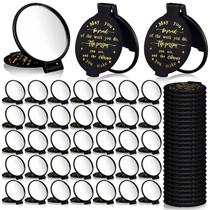 Espelho compacto de bolso Weysat Black 48 unidades para mulheres Espelho compacto de bolso Weysat Black 48 unidades para mulheres