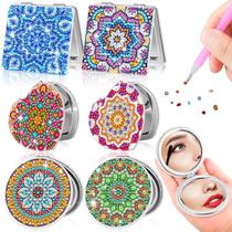 Espelho compacto de pintura Thyle DIY com ampliação de 6 unidades Espelho compacto de pintura Thyle DIY com ampliação de 6 unidades