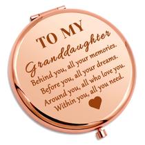 Espelho compacto Gevody Netdaughter Gifts em ouro rosa 65 mm Espelho compacto Gevody Netdaughter Gifts em ouro rosa 65 mm