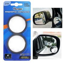 Espelho Convexo Auxiliar Retrovisor Universal Carro e Moto - 2 Unidades - Western Olho de Boi Ponto Cego Espelho Convexo Auxiliar Retrovisor Universal Carro e Moto - 2 Unidades - Western Olho de Boi Ponto Cego