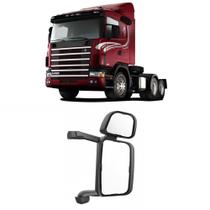 Espelho convexo c/ auxiliar completo caminhão sc s4 p/g/r s5 g/r l/d