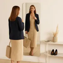 Espelho Corpo Inteiro Lopazzi Grande Retangular 150x40cm Quarto Sala Hall Banheiro