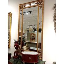 Espelho Cristal Bisotado Dourado Luxo Vertical Horizontal Espelho Cristal Bisotado Dourado Luxo Vertical Horizontal