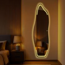 Espelho de Alto Padrão para Ambientes Refinados Led Touch Sala Quarto Closet Hall Ekasa