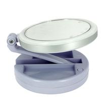Espelho De Aumento 10x Com Luz De Iluminação Led De Mesa Dobrável E Articulável REDONDO Espelho De Aumento 10x Com Luz De Iluminação Led De Mesa Dobrável E Articulável REDONDO