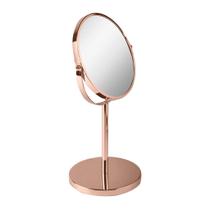 Espelho De Aumento Com Base Amplia 5x Bronze - Mimo Style