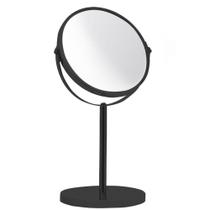 Espelho de Aumento com Base Ônix 35x18 cm - Mimo Style - BH20237