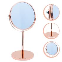 Espelho De Aumento Inox Com Base Giratória Dupla Face - Mimo Style
