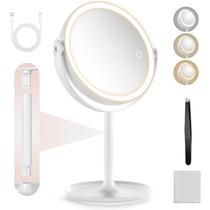 Espelho de aumento Loksengtech 1X/10X com luz recarregável de 8,6 polegadas Espelho de aumento Loksengtech 1X/10X com luz recarregável de 8,6 polegadas