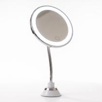 Espelho De Aumento Maquiagem Zoom 10x Redondo Led Com Ventosa Iluminação Regulável Usb Espelho De Aumento Maquiagem Zoom 10x Redondo Led Com Ventosa Iluminação Regulável Usb
