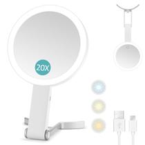 Espelho de aumento MIYADIVA 20X Ampliação com luz 15h
