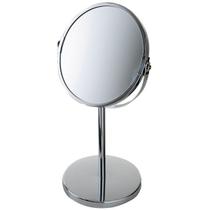 Espelho de Aumento MOR 8481 Giratório Dupla Face Inox