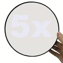 Espelho De Aumento Redondo 5x Com 2 Ventosas Maquiagem Barba 14cm 5,5 Polegadas Espelho De Aumento Redondo 5x Com 2 Ventosas Maquiagem Barba 14cm 5,5 Polegadas