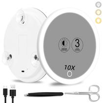 Espelho de aumento Suupvaor 10X 15cm Iluminado Recarregável Espelho de aumento Suupvaor 10X 15cm Iluminado Recarregável