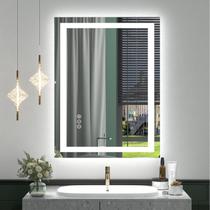 Espelho de banheiro iluminado por LED ODDSAN 60x80cm com antiembaçante
