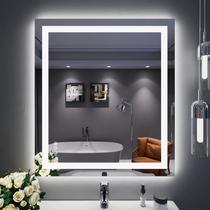 Espelho de banheiro LED LOAAO 32x36cm com luzes antiembaçantes reguláveis Espelho de banheiro LED LOAAO 32x36cm com luzes antiembaçantes reguláveis
