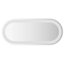 Espelho de banheiro LED vidaXL oval 70x30cm Vidro IP65 impermeável