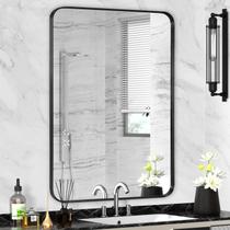 Espelho de banheiro Minuover Black Round Corner 60x80 cm Espelho de banheiro Minuover Black Round Corner 60x80 cm