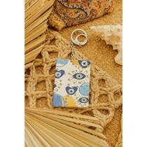 Espelho de bolso/bolsa retangular olhos gregos, coração