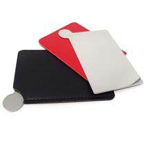 Espelho de bolso HONBAY em aço inoxidável inquebrável com estojo x2