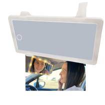Espelho de Carro 3 cores Automovel Led Usb Maquiagem Sem Fio Quebra Sol Veiculo Branco quente e Frio Espelho de Carro 3 cores Automovel Led Usb Maquiagem Sem Fio Quebra Sol Veiculo Branco quente e Frio