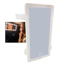 Espelho De Carro Led 3 Cores Maquiagem Automovel Usb Sem Fio Espelho De Carro Led 3 Cores Maquiagem Automovel Usb Sem Fio