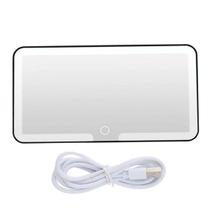 Espelho De Carro Led Quebra Sol 3 Cores USB Sem Fio Iluminaçao Retrovisor Maquiagem Automotivo Penteado Espelho De Carro Led Quebra Sol 3 Cores USB Sem Fio Iluminaçao Retrovisor Maquiagem Automotivo Penteado
