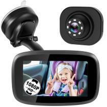 Espelho de Carro para Bebê Shybaby - 1080P, Monitor de 4,3" e Visão Noturna