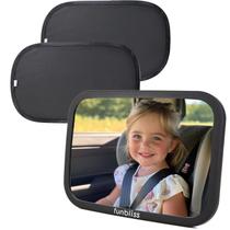 Espelho de carro para bebês Funbliss Wide Angle + pacote com 2 persianas