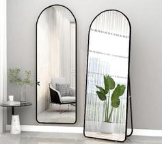 Espelho de chao base reta corpo inteiro 150x60 com suporte fixo - várias cores