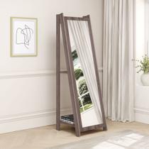 Espelho de Chão com 2 Prateleiras Retrô 161x50cm Movelbento Espelho de Chão com 2 Prateleiras Retrô 161x50cm Movelbento