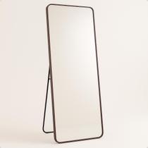 Espelho de Chão Corpo Inteiro Retangular Grande 170 x 70 com Suporte - Moldura de Metal Espelho de Chão Corpo Inteiro Retangular Grande 170 x 70 com Suporte - Moldura de Metal