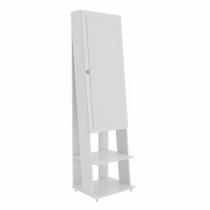 Espelho De Chão Grande Retangular 175X49Cm Com 2 Prateleiras Organizador Porta Acessórios Inclinado Retrô Pe2024 Branco Espelho De Chão Grande Retangular 175X49Cm Com 2 Prateleiras Organizador Porta Acessórios Inclinado Retrô Pe2024 Branco