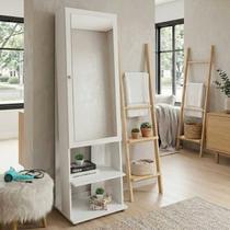 Espelho de Chão Organizador Porta Acessórios 175x49cm TecnoMóbili Espelho de Chão Organizador Porta Acessórios 175x49cm TecnoMóbili
