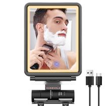 Espelho de chuveiro EASEHOLD Fogless Heated LED de 3 cores