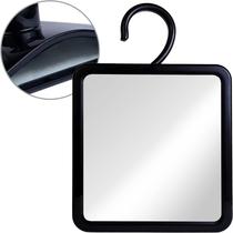 Espelho de chuveiro MIRRORVANA Dual Anti Fog à prova de estilhaçamento 8x7cm preto Espelho de chuveiro MIRRORVANA Dual Anti Fog à prova de estilhaçamento 8x7cm preto