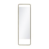 Espelho de Corpo Reto Fit 150x43cm Retangular Dourado