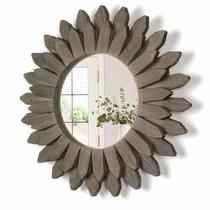 Espelho de decoração de parede Honiway Sunburst 30cm Rustic Farmhouse