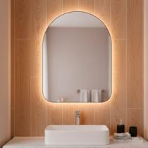 Espelho de Led Orgânico Capela 44x64 Para Sala Quarto Banheiro Moldura Capela