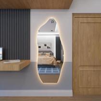 Espelho De Led Orgânico Luxo Sala Salão Quarto Hall Closet Decoração De Qualidade Espelho De Led Orgânico Luxo Sala Salão Quarto Hall Closet Decoração De Qualidade
