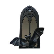 Espelho De Madeira Gótico Vintage Assustador Para Pendurar Na Parede, Decoração Para Interiores, Espelho De Madeira Gótico Vintage Assustador Para Pendurar Na Parede, Decoração Para Interiores,