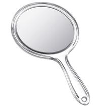 Espelho de mão Jetec de dupla face 1X/2X com aumento transparente Espelho de mão Jetec de dupla face 1X/2X com aumento transparente