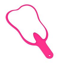 Espelho De Mão Toucador Rosa Formato de Dente - Morelli