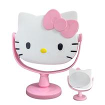 Espelho de Maquiagem Com Suporte De Mesa Hello Kitty Sanrio